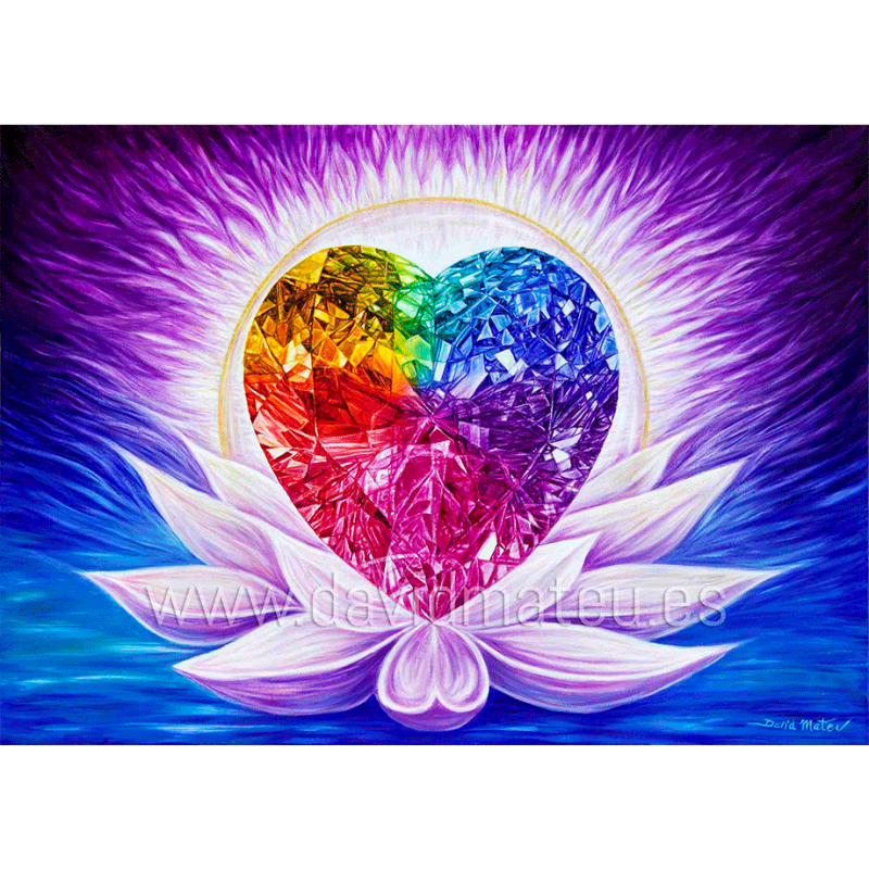 Corazon en Flor de Loto