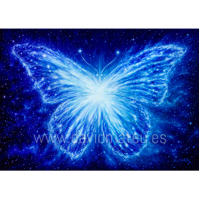 Mariposa galáctica Azul